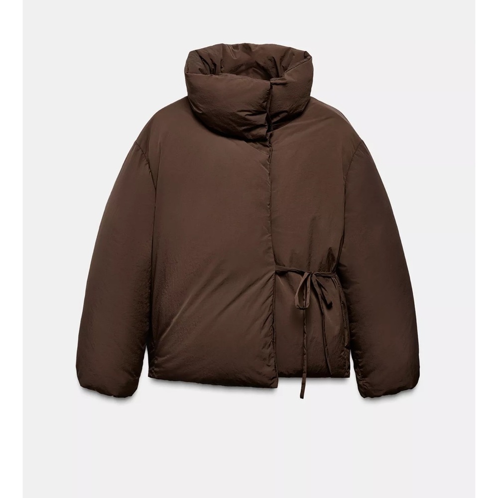 NWT Zara Brown Puffer Jacket